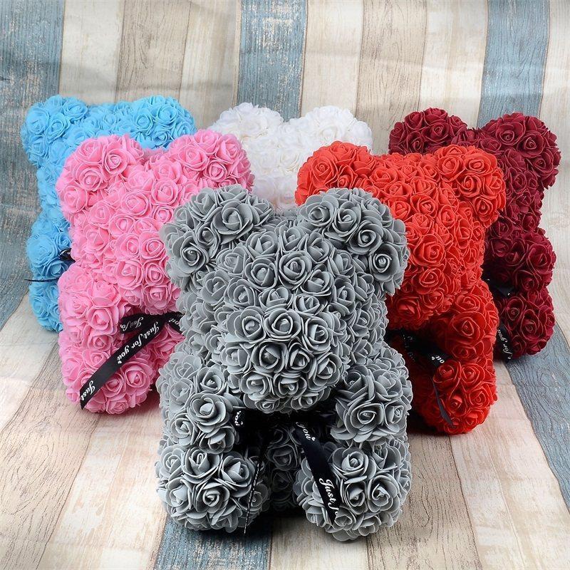 Cute Teddy Bear Toy Lovely Rose Bear Soft Toy - Snooxi™ Snooxi™ Zaavio®
