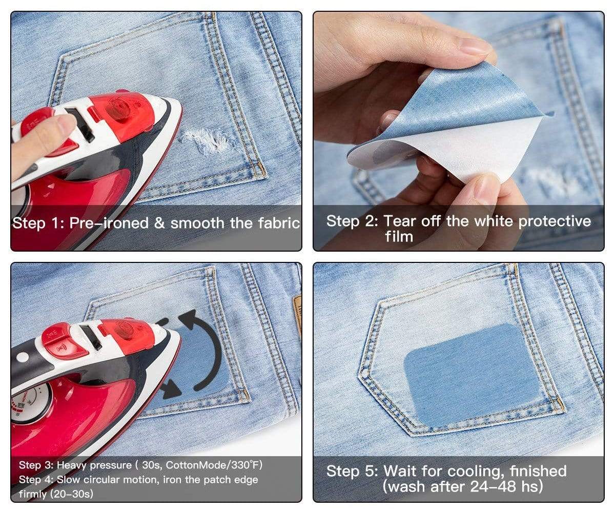 Denim Iron Patches Zaavio®