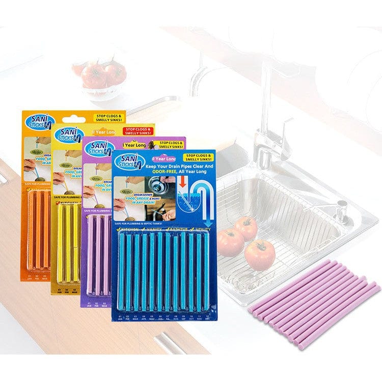 Dry Cleaning Kits Drain Cleaner Stick - Pack Of 3(36 Pcs) Zaavio®