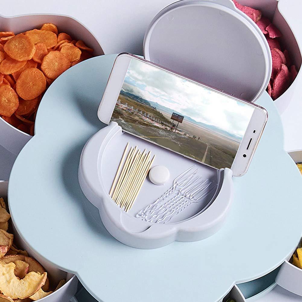 Flower Petal Shaped Candy Rotating Box Embellishment Storage- Bloomzo™ Storage Boxes & Bins Bloomzo™ Zaavio®