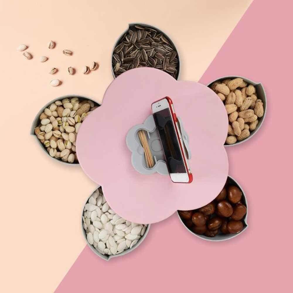 Flower Petal Shaped Candy Rotating Box Embellishment Storage- Bloomzo™ Storage Boxes & Bins Bloomzo™ Zaavio®