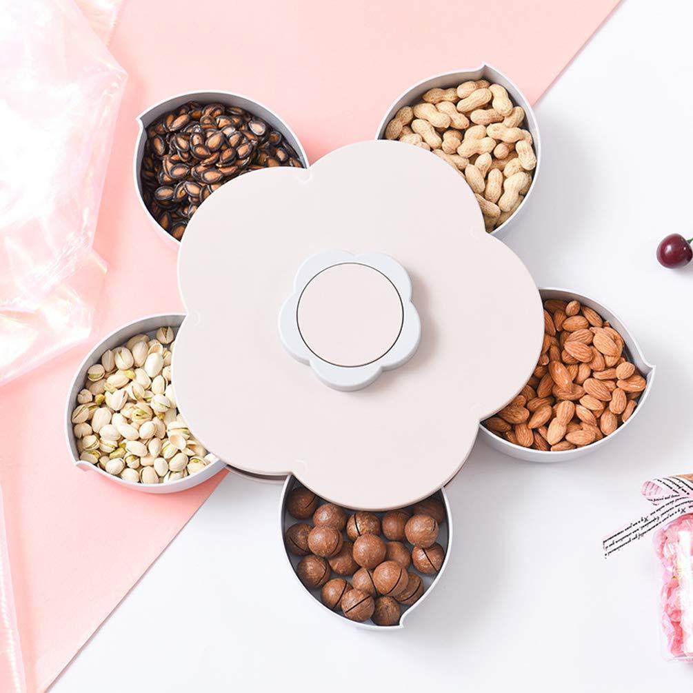 Flower Petal Shaped Candy Rotating Box Embellishment Storage- Bloomzo™ Storage Boxes & Bins Bloomzo™ Zaavio®