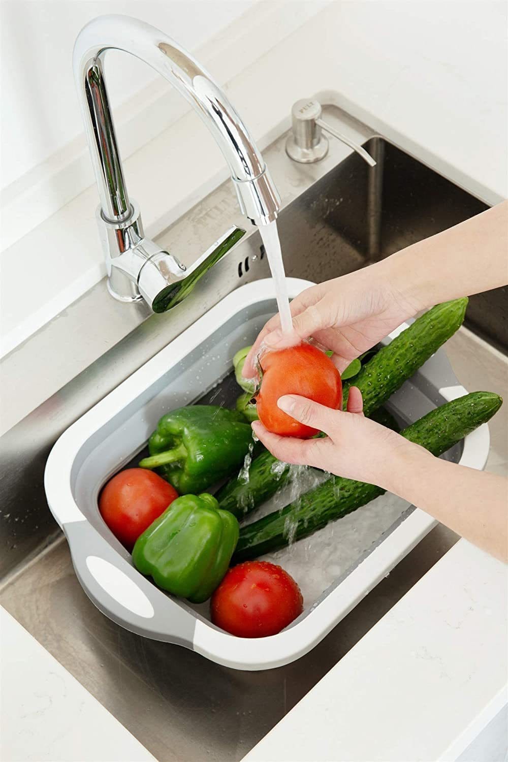 Folding Plastic Cutting Boards Chopping Dish Tub - Slinero™ Chopping Blocks Slinero™ Zaavio®