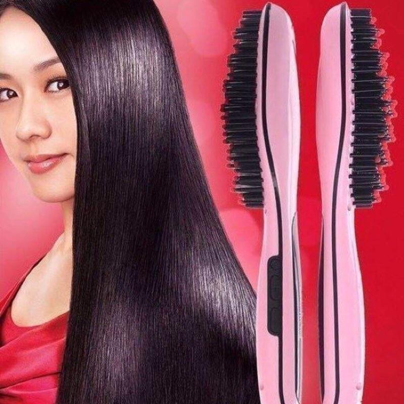 Heated Hair Straightening Brush Volumizer Anti Frizz Comb - streaxio™ Streaxio™ Zaavio®