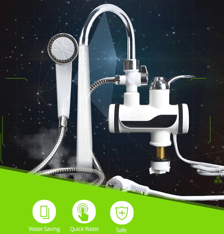 Instant Water Heating Tap Kitchen Water Heater Dispenser Faucet - Hydrove™ Electric Water Heaters Hydrove™ Zaavio®