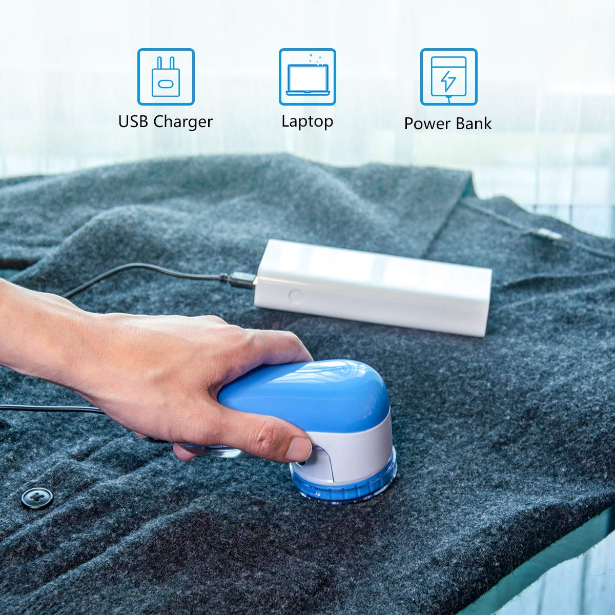 Lint Remover Fabric Shaver Roller Machine Electric Defuzzer - Expelint™ Expelint™ Zaavio®