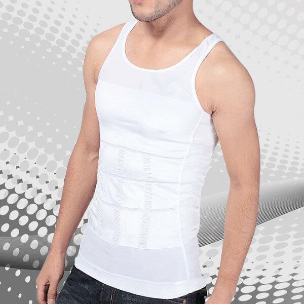 Men Tummy Tucker Slimming Vest Mens Waist Trainer Undershirt Trimmer - Flexvest™ Slimming Vest Flexvest™ Zaavio®