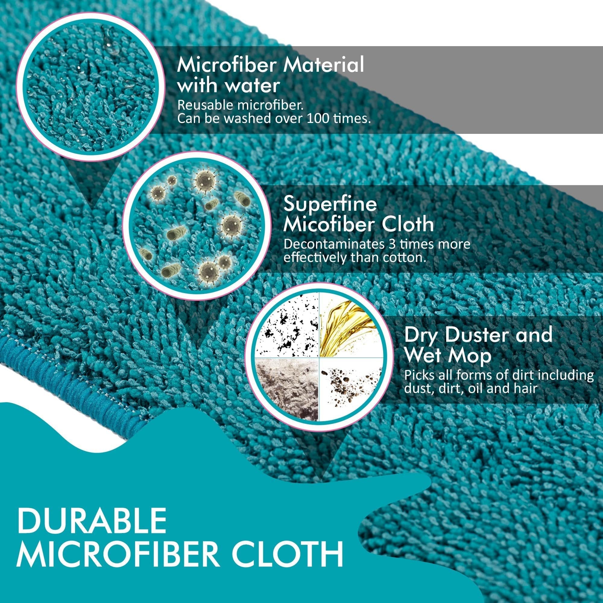 Microfiber Floor Mop Spray Mops for Hard Wood Tile Floor - HydroMop™ Mops HydroMop™ Zaavio®