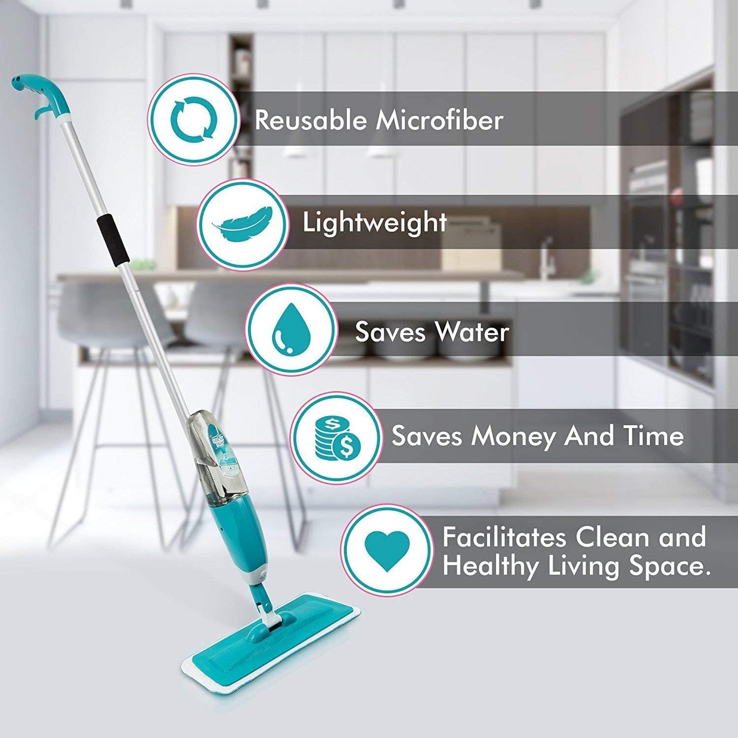 Microfiber Floor Mop Spray Mops for Hard Wood Tile Floor - HydroMop™ Mops HydroMop™ Zaavio®