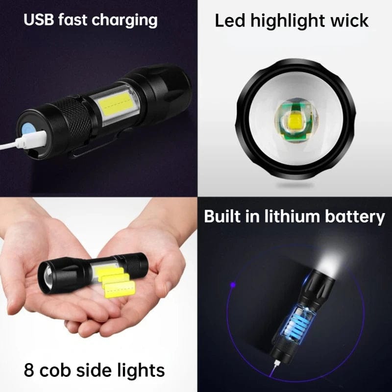 Mini Rechargeable High Quality LED Flashlight (70% off) GlowRoad