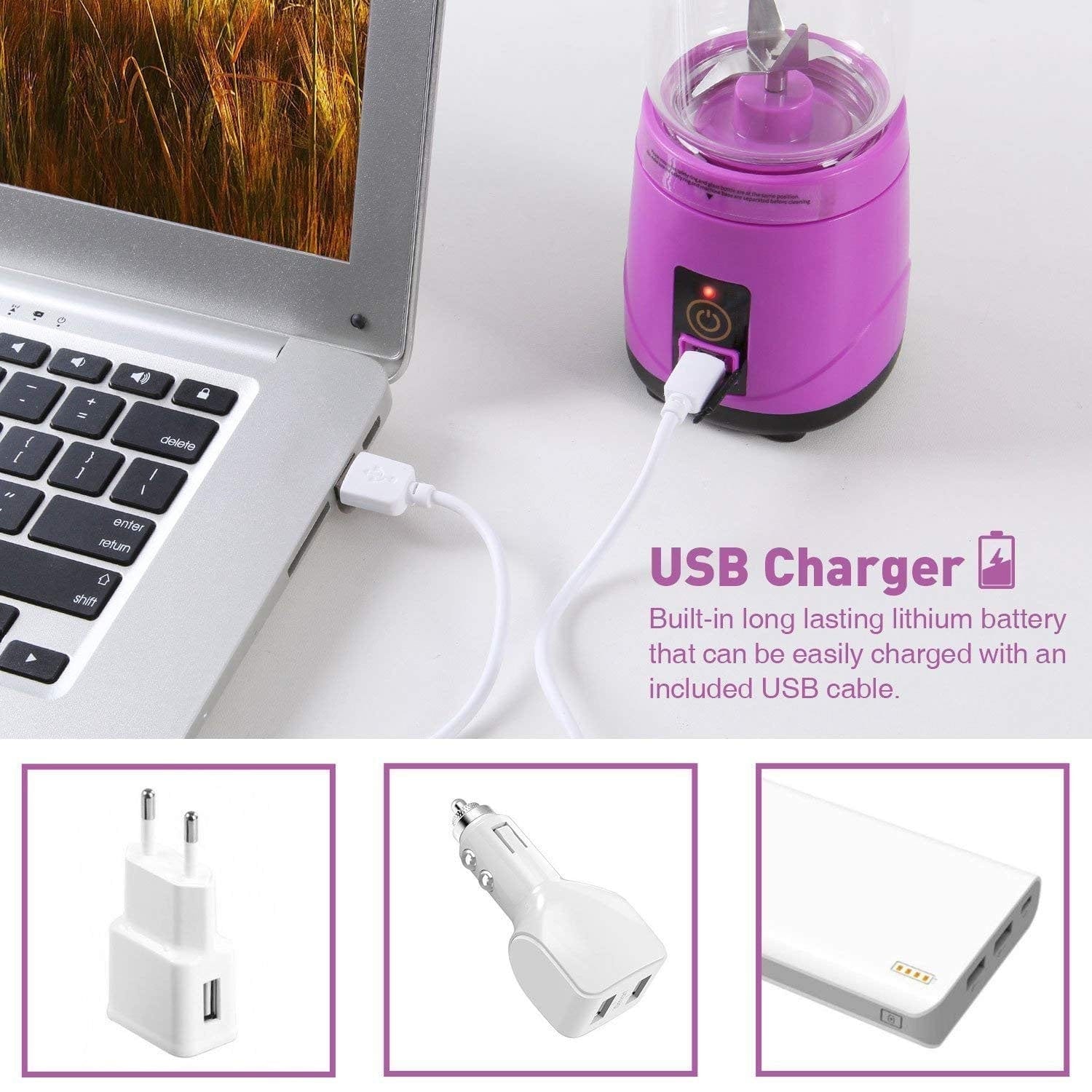 Mini Smoothie Blender Portable Fruit Juice Extractor- Blendinator™ Portable Blender Blendinator™ Zaavio®