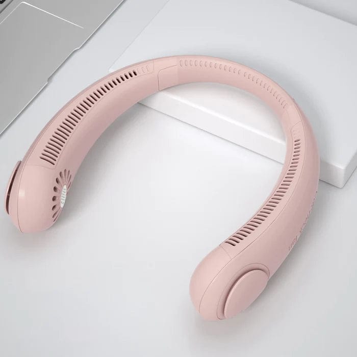 Pink Portable Neck Fan thewishcrate