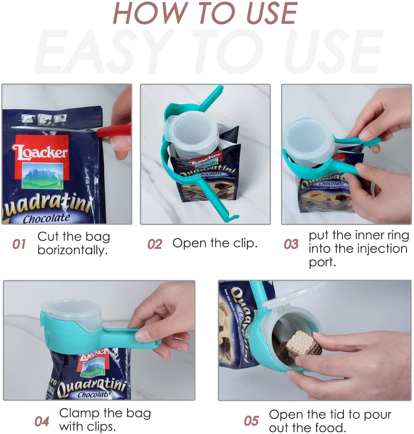 Plastic Bag Lock Clips Food Bag Airtight Sealer - Zipcrisp™ Zipcrisp™ Zaavio®