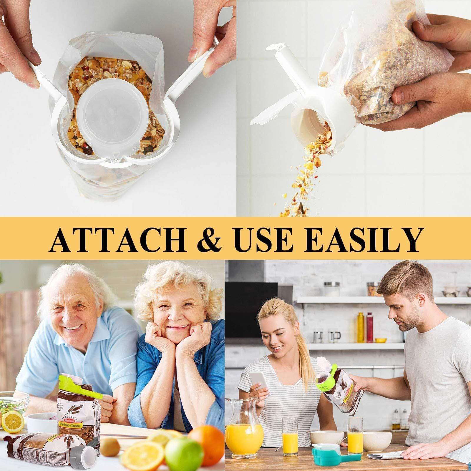 Plastic Bag Lock Clips Food Bag Airtight Sealer - Zipcrisp™ Zipcrisp™ Zaavio®