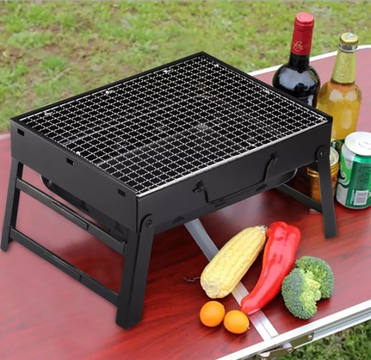 Portable Barbeque Grill Folding Outdoor Charcoal Bbq for Camping - Grillexo™ Início Grillexo™ Zaavio®