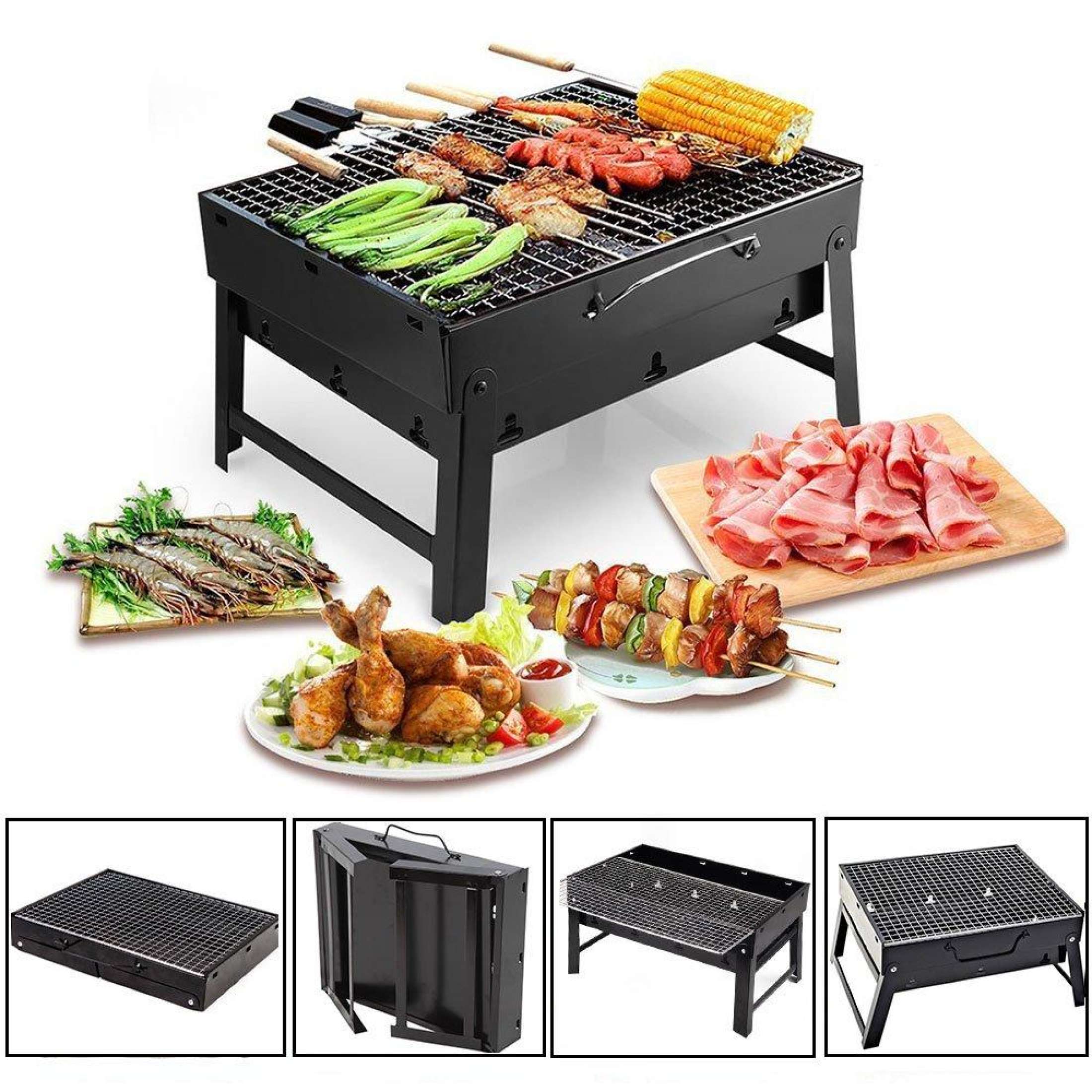 Portable Barbeque Grill Folding Outdoor Charcoal Bbq for Camping - Grillexo™ Início Grillexo™ Zaavio®
