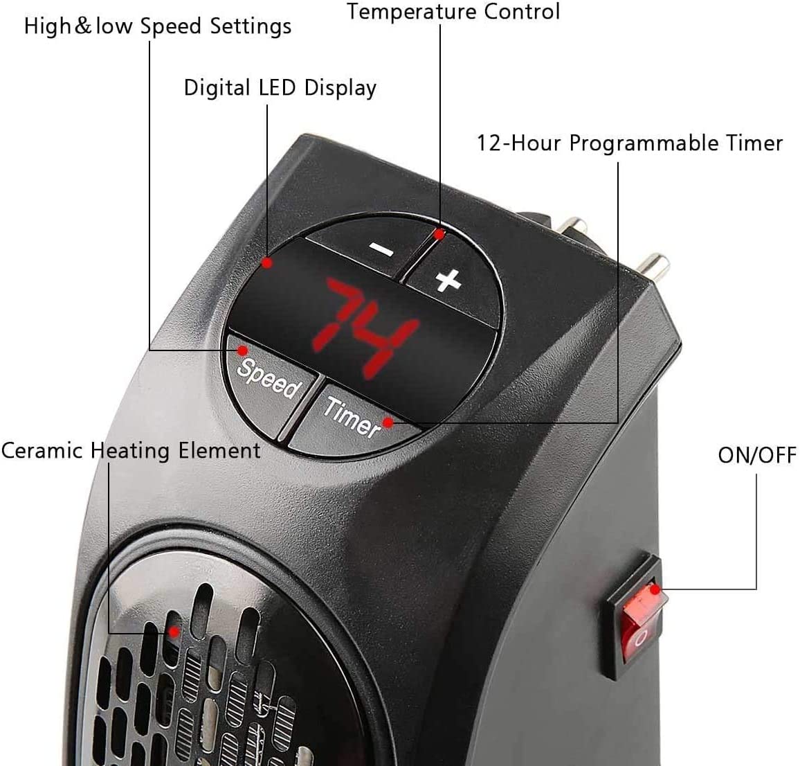 Portable Room Heater Electric Energy Efiicient Mini Heaters - Heatorix™ Stove Hand Warmers Heatorix™ Zaavio®