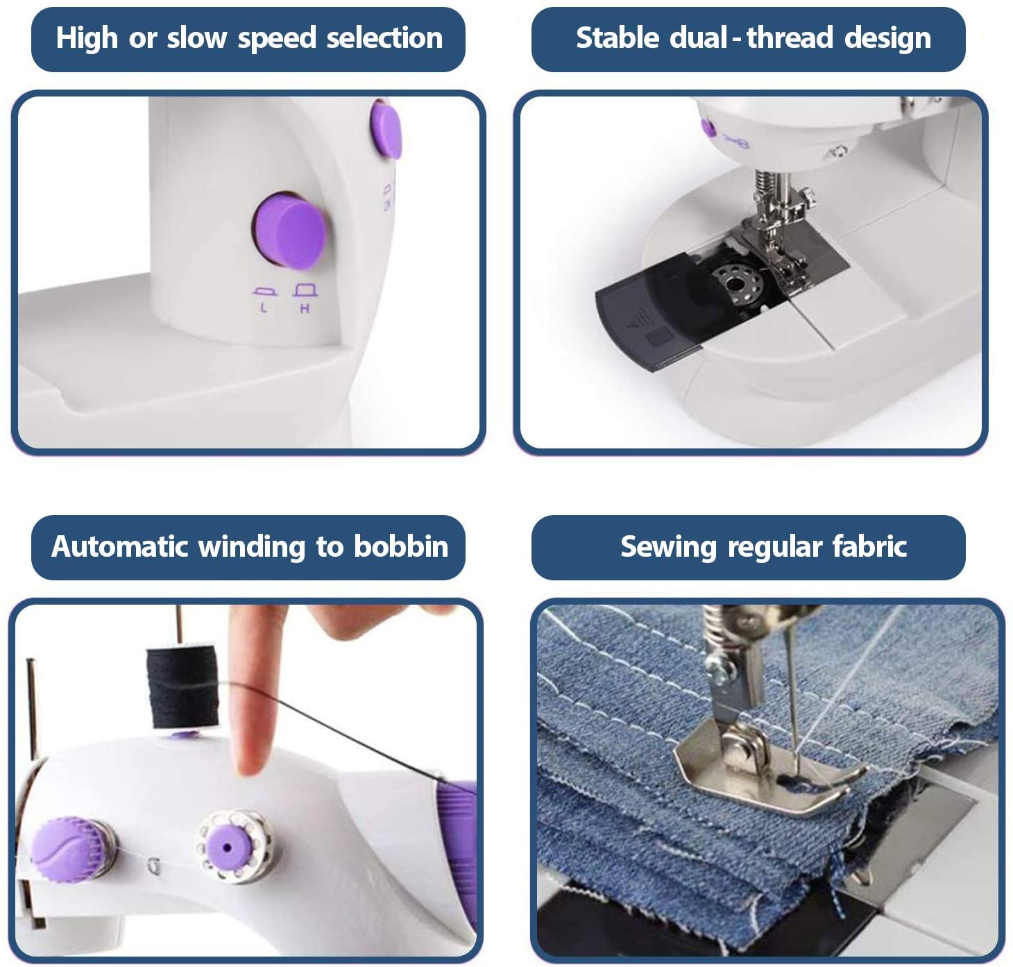 Portable Sewing Machine Handy Stitch Small Machine for Home - Sewezee™ Sewing Machines Sewezee™ Zaavio®