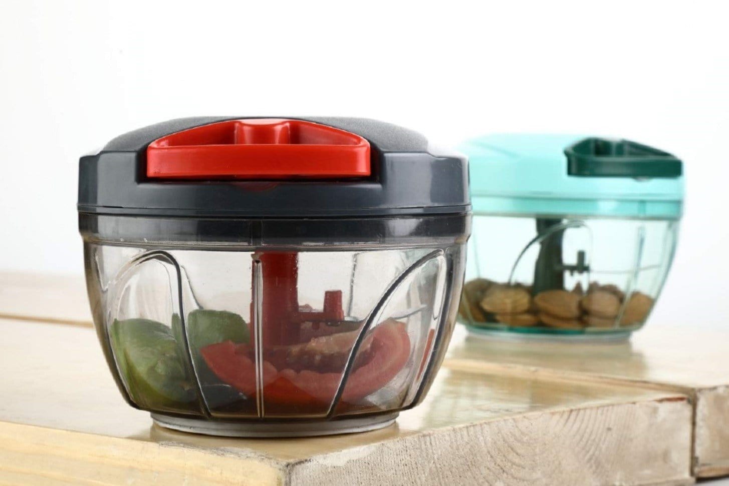 Pull Vegetable Cutter Chopper Onion Potato Food Manual Chopper - Spinza™ Manual Meat Grinders Spinza™ Zaavio®