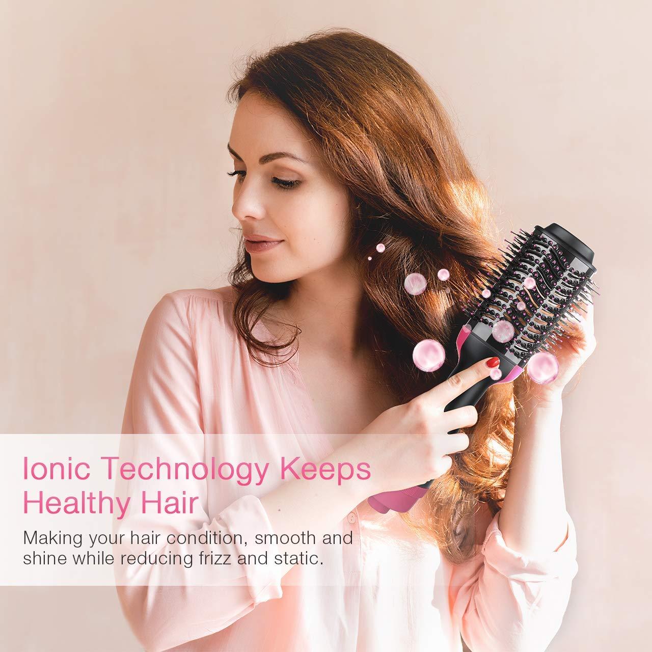 Round Hair Straightening Brush Volumizer Comb Dryer - Tresstyle™ Curling Irons Tresstyle™ Zaavio®