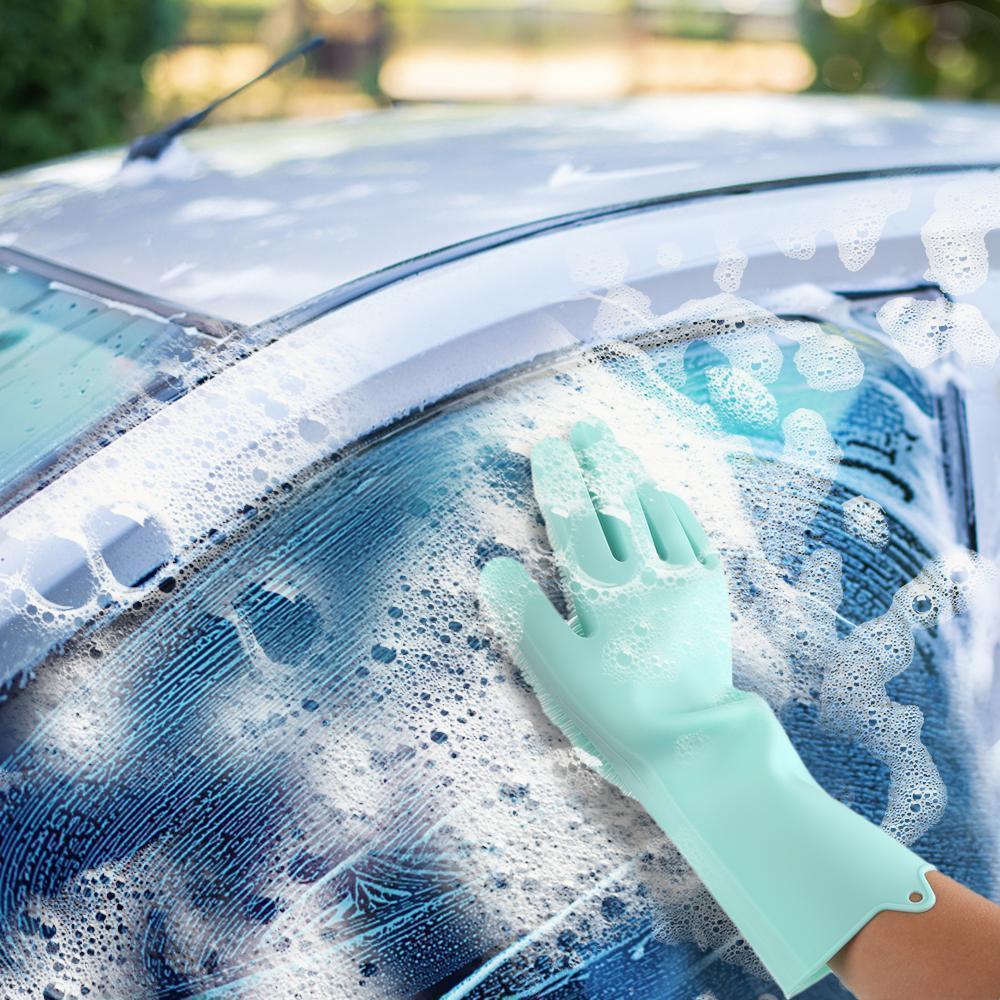 Silicon Scrubbing Sponge Gloves Dish Washing Scruves™ Household Gloves Scruves™ Zaavio®