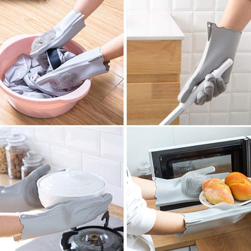 Silicon Scrubbing Sponge Gloves Dish Washing Scruves™ Household Gloves Scruves™ Zaavio®