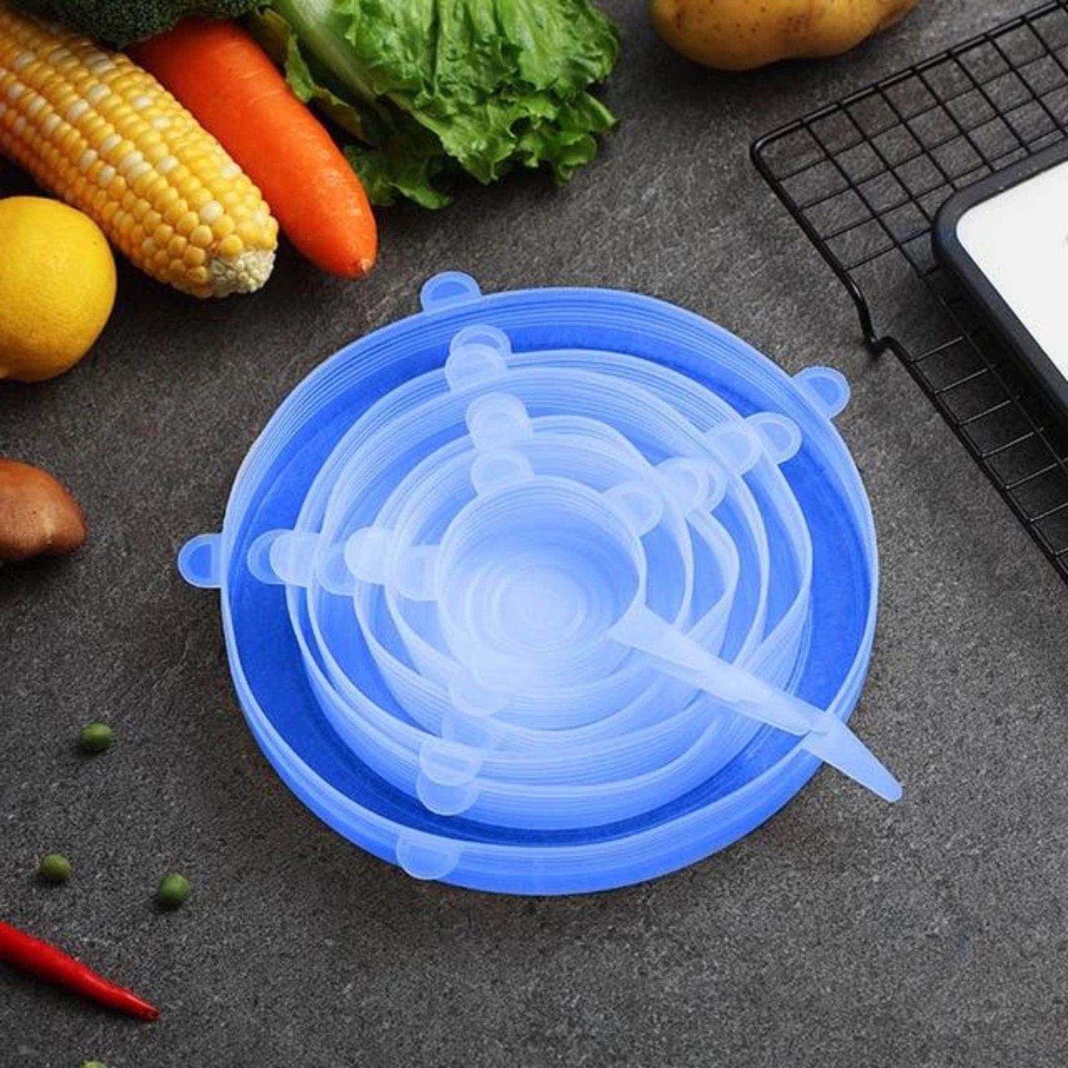 Silicone Lid Cover Strectable Food Bowl Covers Reusable Cup Lids - Vaclid™ Vaclid™ Zaavio®