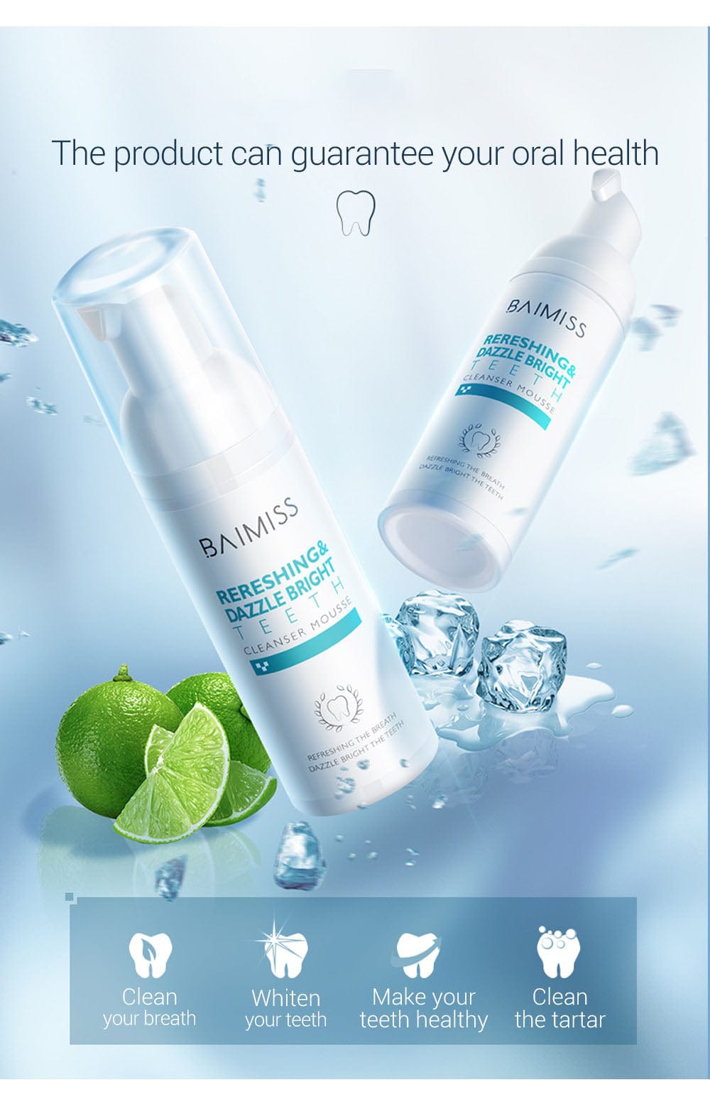 Teeth Whitening Mousse Foam Toothpaste Dental Stain Tartar Remover - Dentiqo™️ Dentiqo™️ Zaavio®