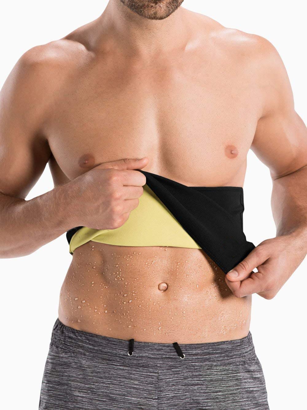 Unisex Body Shaper Hot Sweat Slimming Shaper Belt (Pack of 2) Waist Cinchers Unisex Sweat Shaper (Pack of 2) Zaavio®