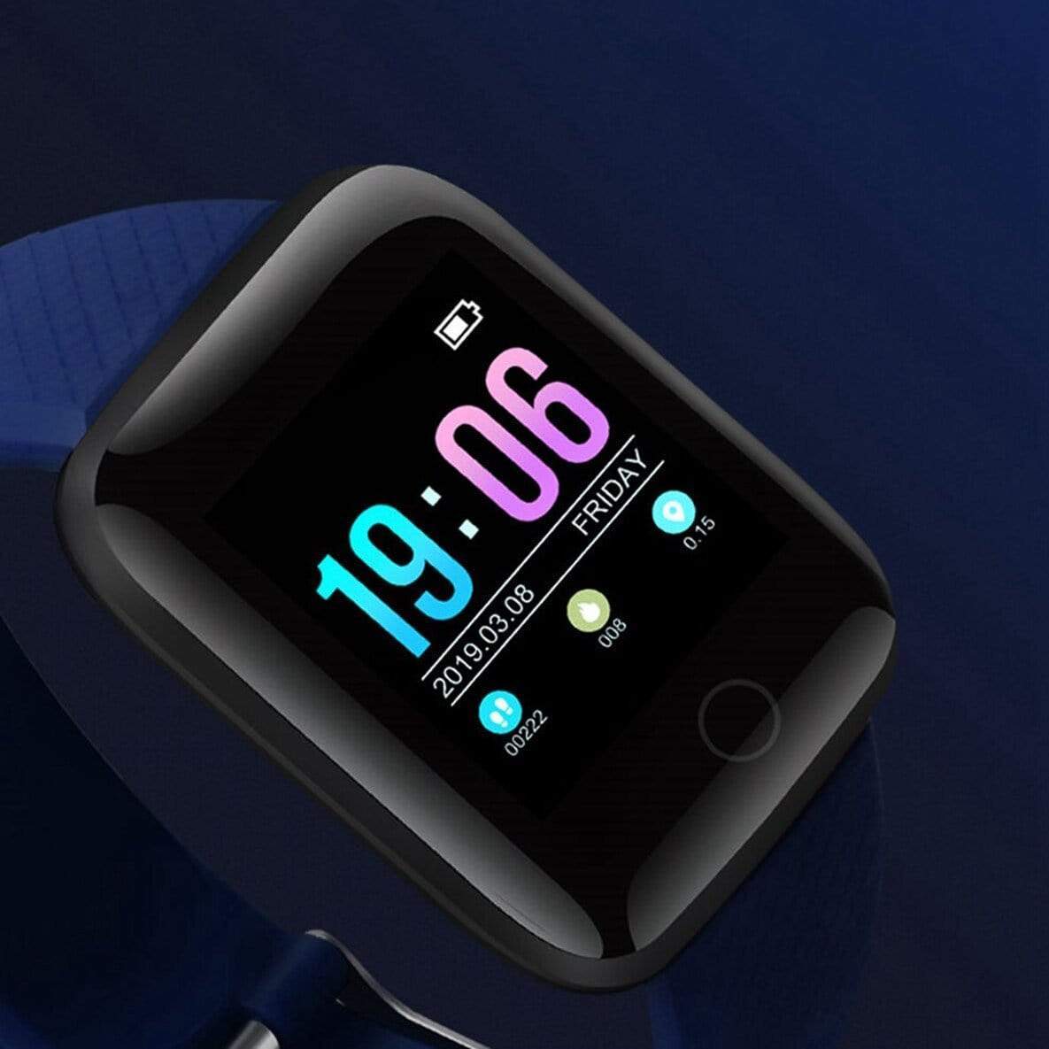 Waterproof Bluetooth Watch Best Fitness Tracker for Workout - Fitsio™ Blue Fitsio™ Zaavio®