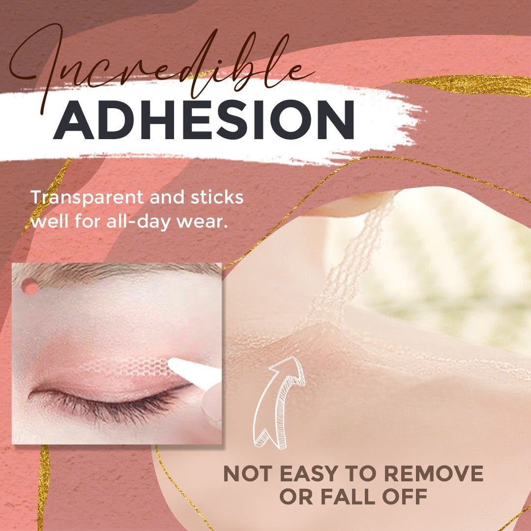 Waterproof Invisible Double Eyelid Stickers Starry Sky 123