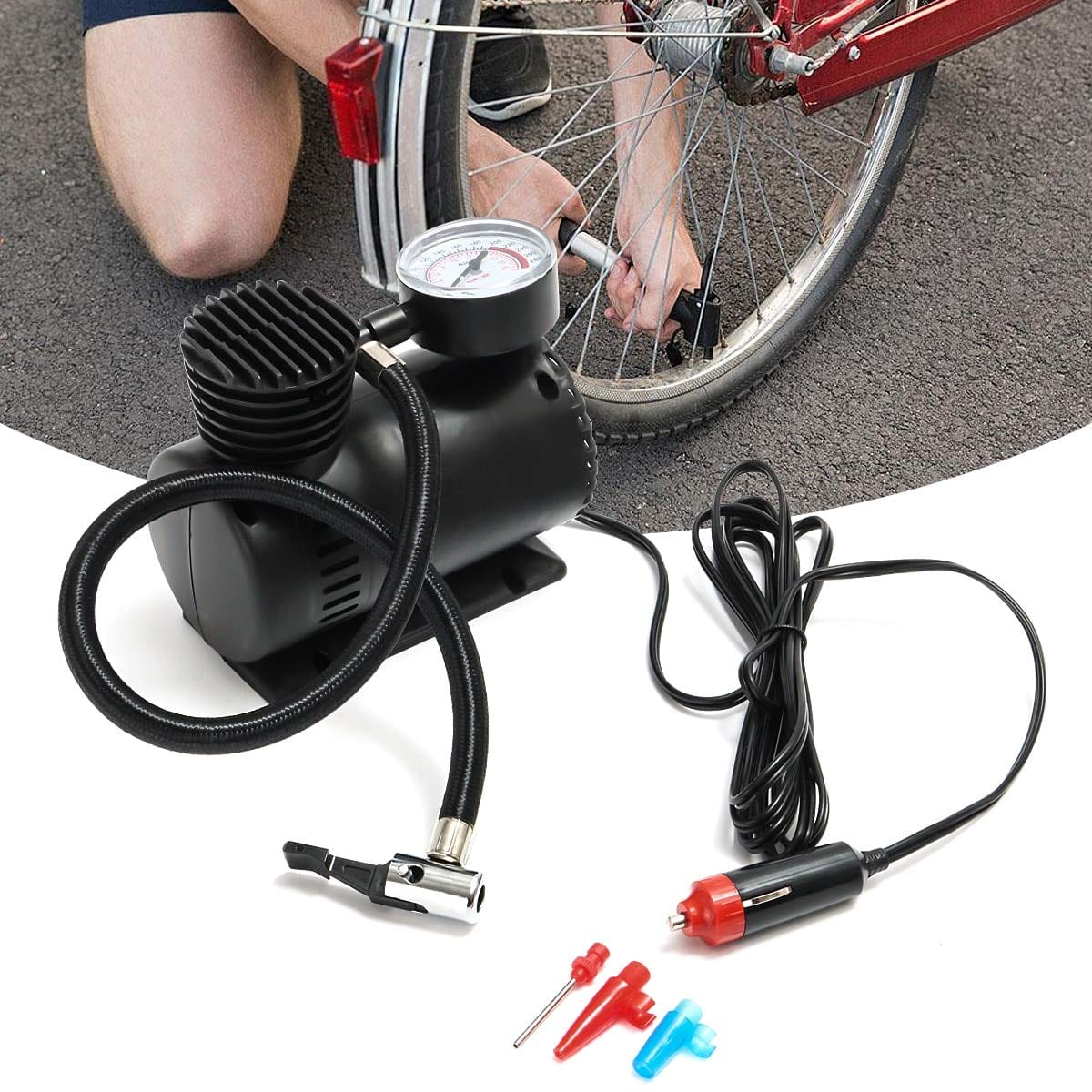 12v Portable Air Compressor For Car Tire Air Pump Inflator - 12V Portable Air Compressor For Car Tire Inflator 2.0 - 12V Portable Air Compressor For Car Tire Inflator 2.0