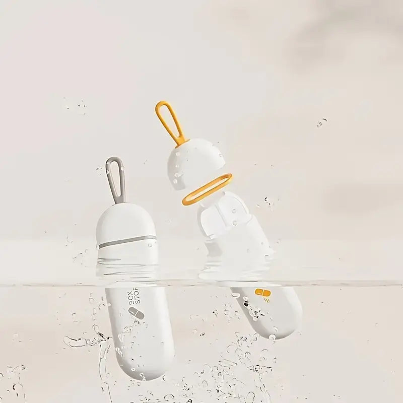 3-Compartment Pill Organizer Box | Pill Box Medication Organizer Medicine Case Box - Health - Pack of 1 - 3-Compartment Pill Organizer Box