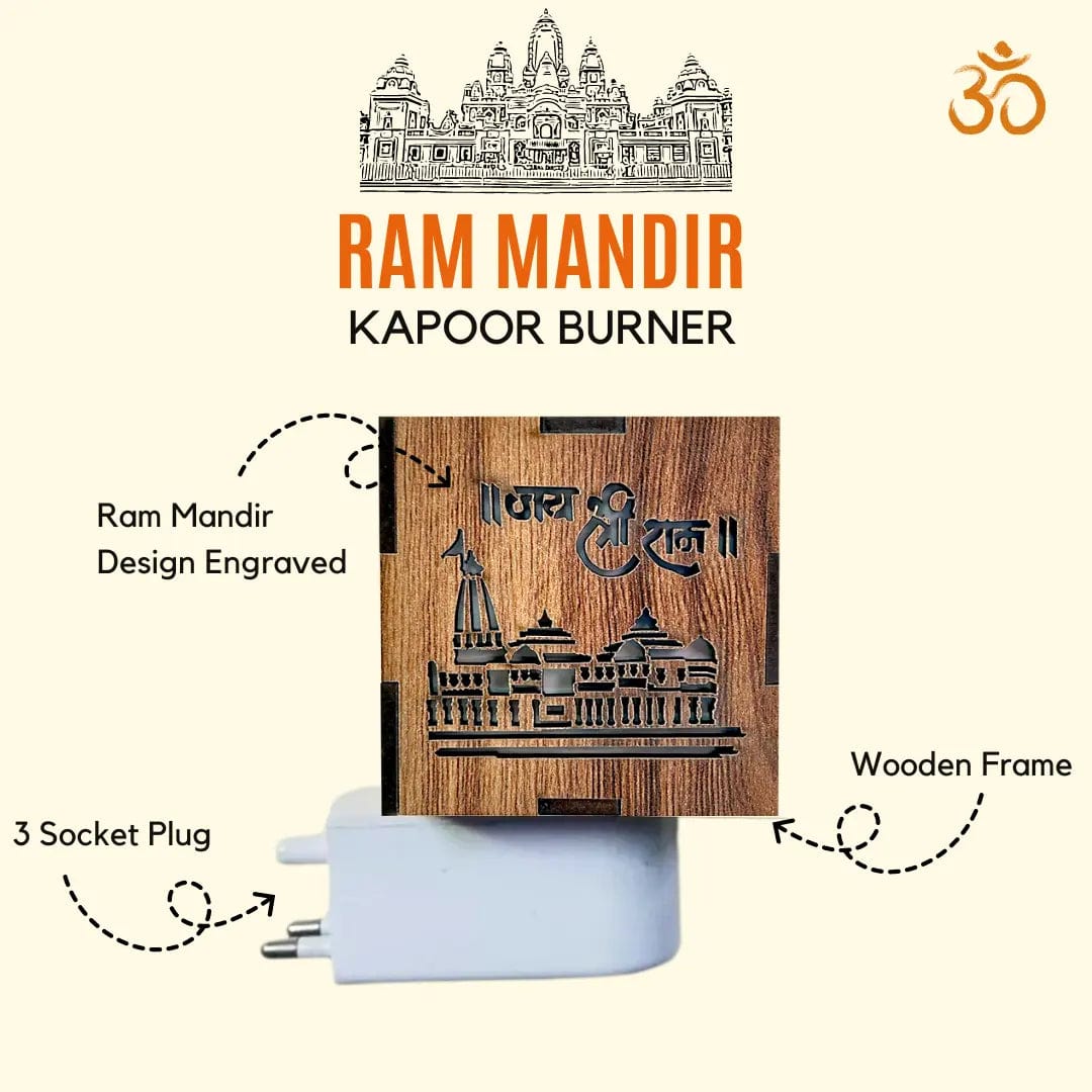 3-in-1 Ayodhya Ram Mandir Electric Aroma Burner & Night lamp (Copy) Zaavio®