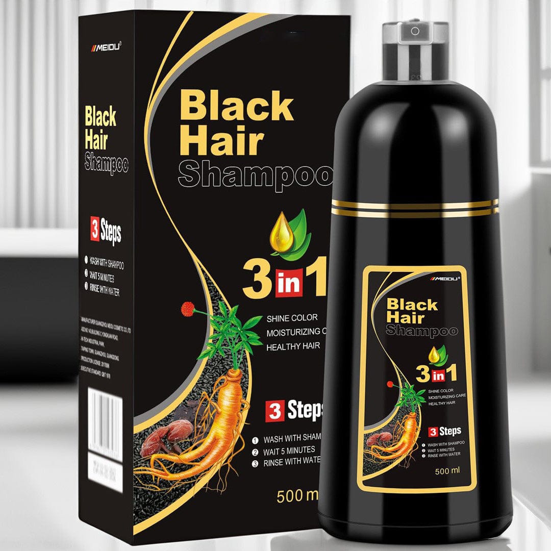 3 in 1 Black Hair Dye Shampoo Zaavio®