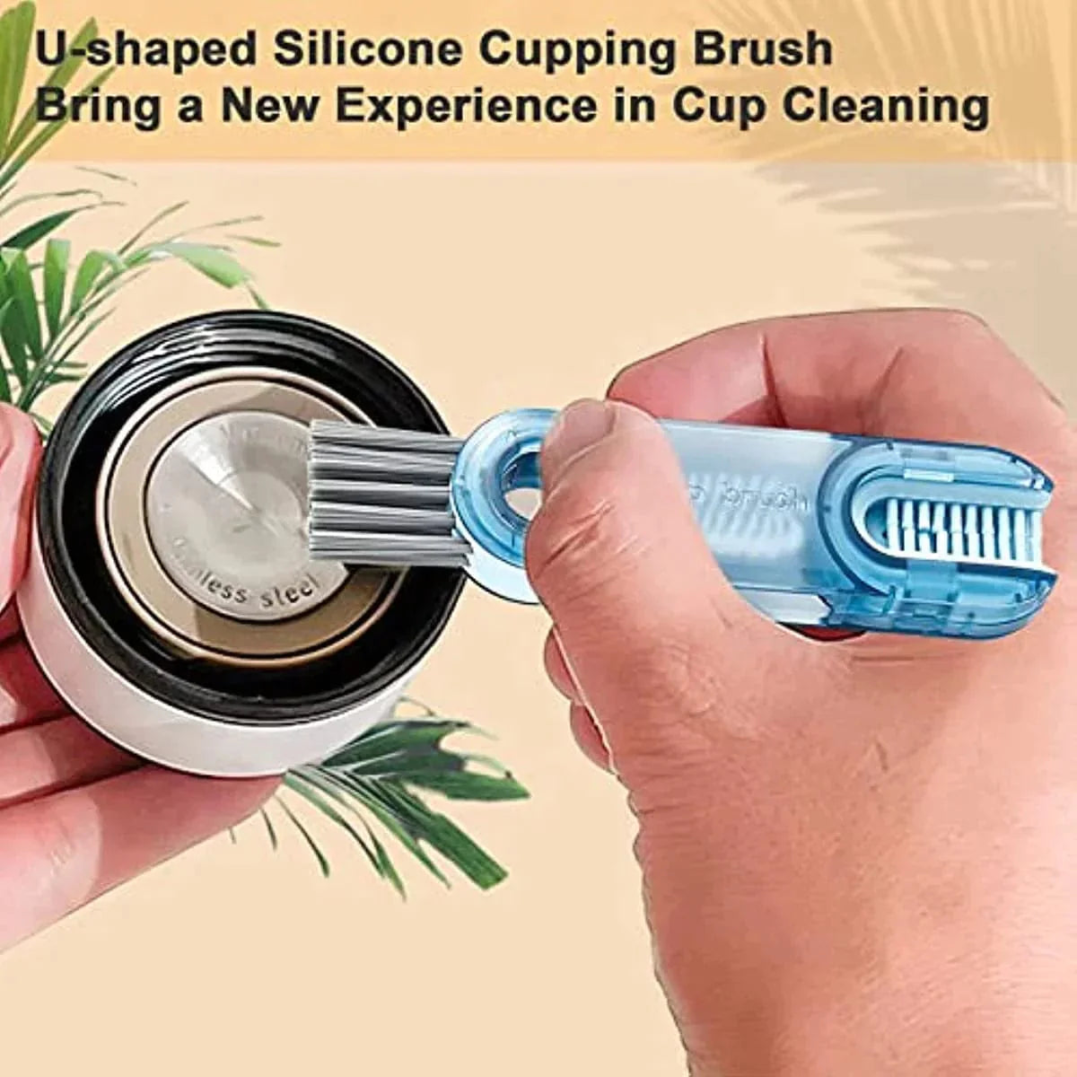 3 In 1 Bottle Brush and Straw Cleaner Tool (Pack of 2)