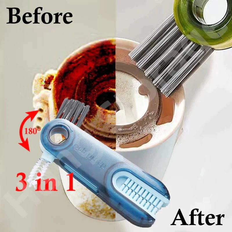 3 In 1 Tiny Bottle Cup Cover Brush Straw Cleaner Tools Multi-Functional Crevice  Cleaning Brush Kitchen Tools Gadgets - CJdropshipping