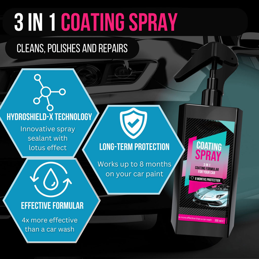 3 in 1 Coating Spray (Pack of 2) | Ceramic Coating Car Paint Coating Spray Wash High Protection - Accessories - 3 in 1 Coating Spray (Pack of 2)