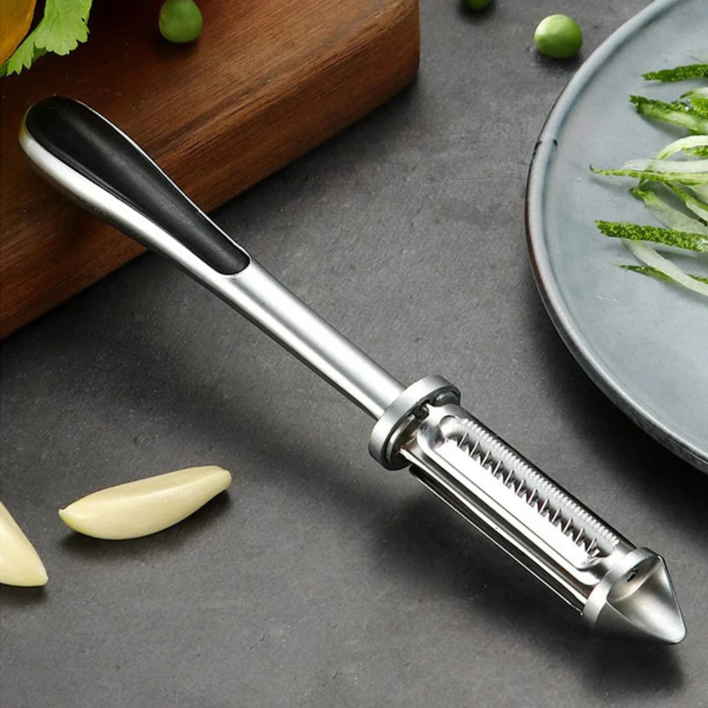 3-In-1 Multifunctional Veggie Peeler | Potato Peeler Vegetable Knife Slicer Fruit Peeler Kitchen 3 in 1 Knife - 3-In-1 Multifunctional Veggie Peeler 3 in 1 Stainless steel Multifunctional Veggie Peeler (Pack of 2)