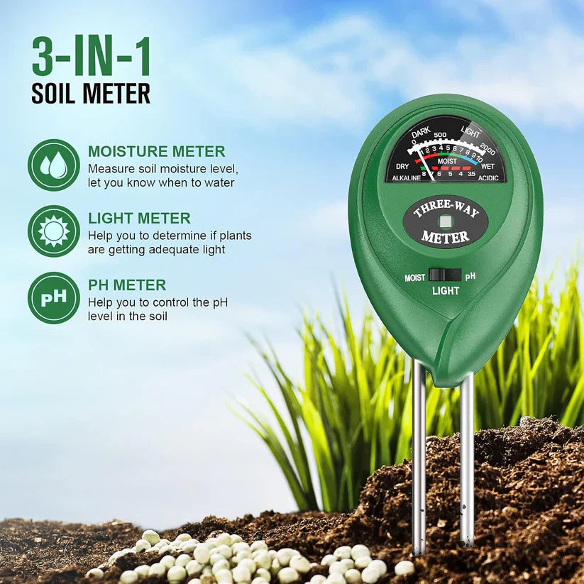 3-In-1 Soil Test Meter| Soil Moisture Sensor Test Meter Samples Health Moisture Tester - 3-In-1 Soil Test Meter 3-in-1 Soil Test Meter
