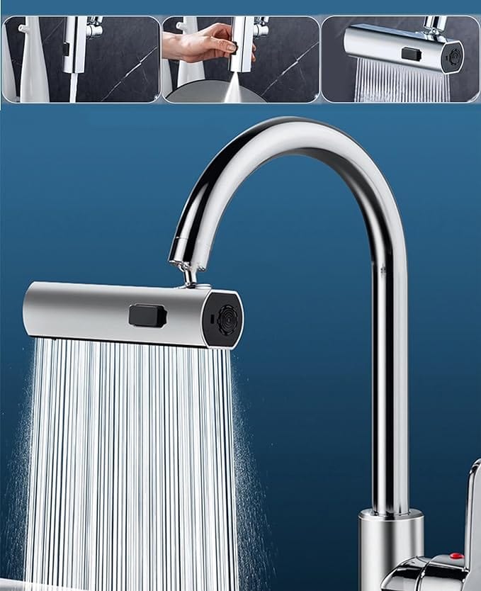 3 In 1 Waterfall Kitchen Faucet | Kitchen Sink Tap Faucets Waterfall Extender For Kitchen Sink - Kitchen Faucet - 3 in 1 Waterfall Kitchen Faucet