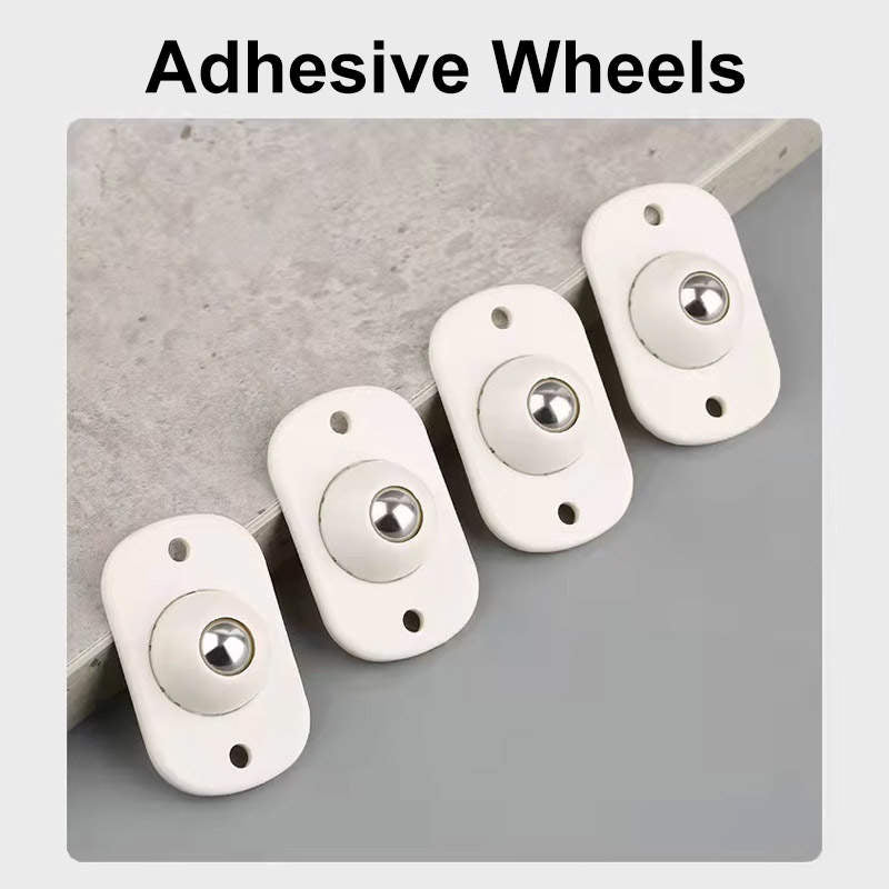 360° Adhesive Mini Swivel Wheels | Trolley Wheels Caster Cart Small Rubber Swivel Adhesive Wheels - Pack of 8 @ ₹699 - 360° Adhesive Mini Swivel Wheels