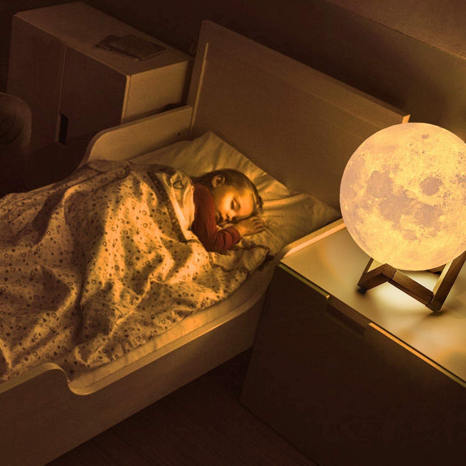 3d Moon Lamp Glowing Printed Night light - 3D Moon Lamp - 3D Moon Lamp