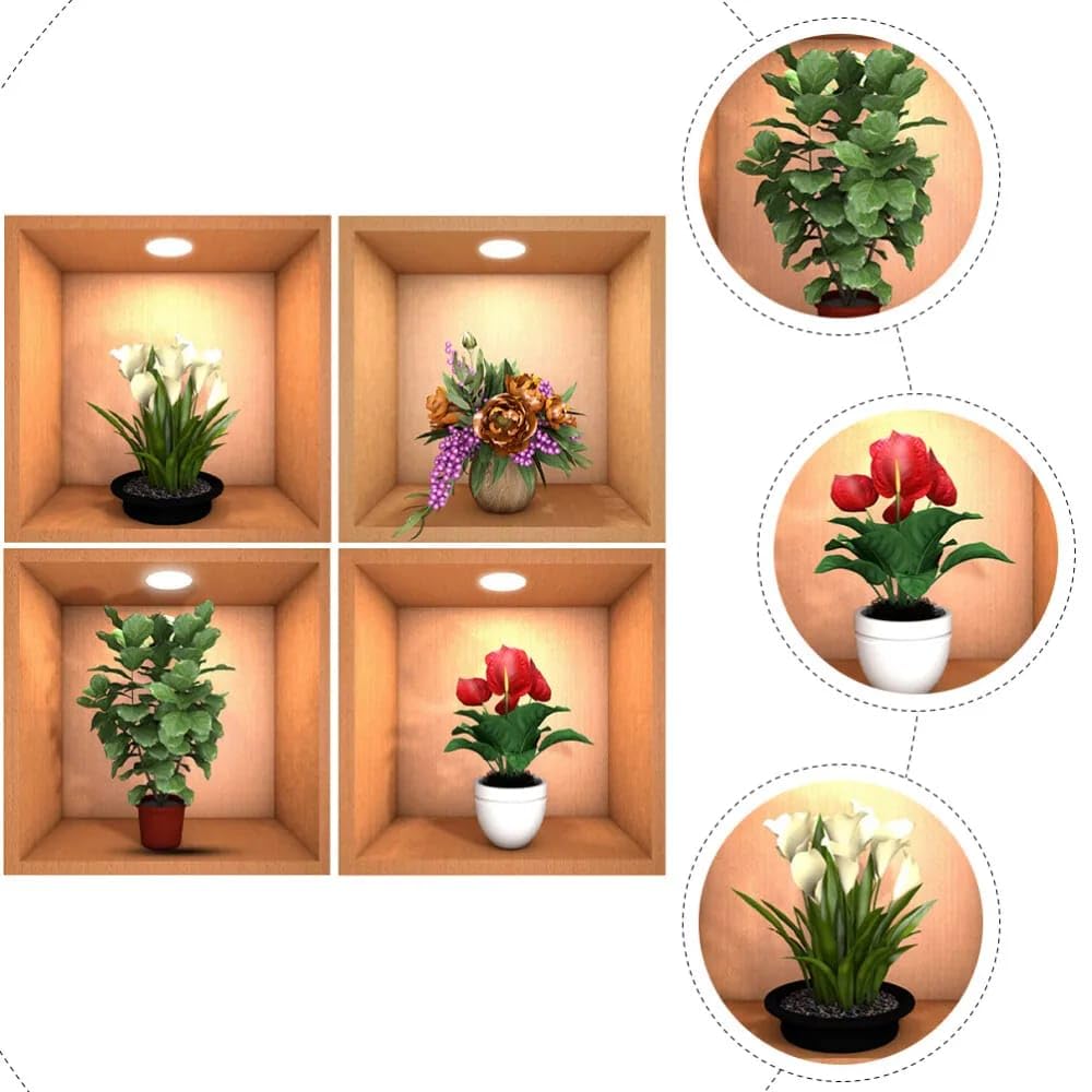 3D Vase Wall Sticker (Random Prints) Zaavio®