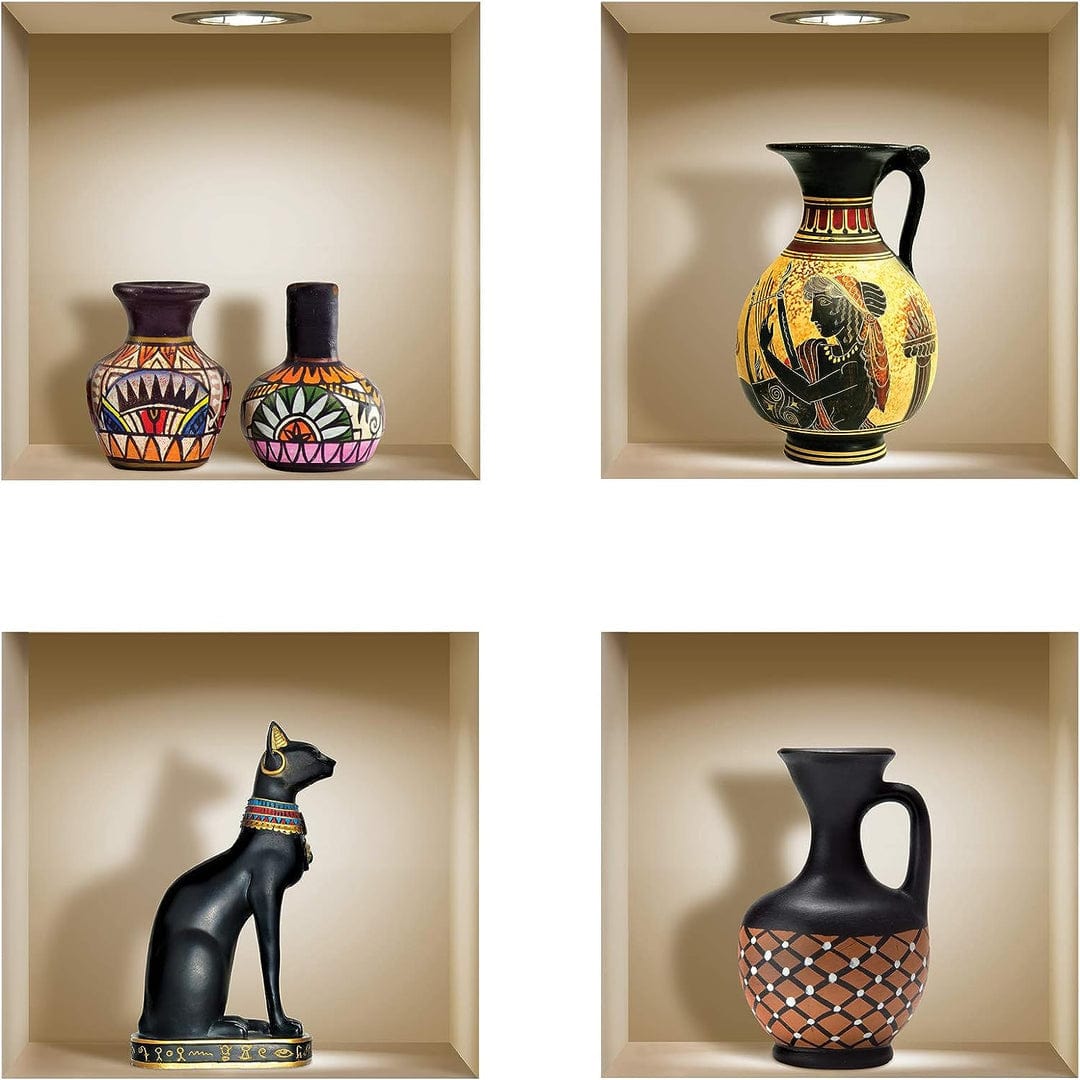 3D Vase Wall Sticker (Random Prints) Zaavio®