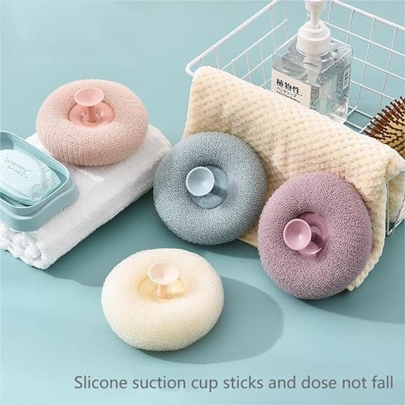 Suction Cup Loofah - Pack of 3