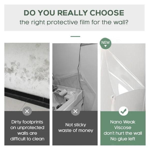 InvisiShieldxi™ Self- Adhesive Transparent Wall Protection Film (Pack of 2)