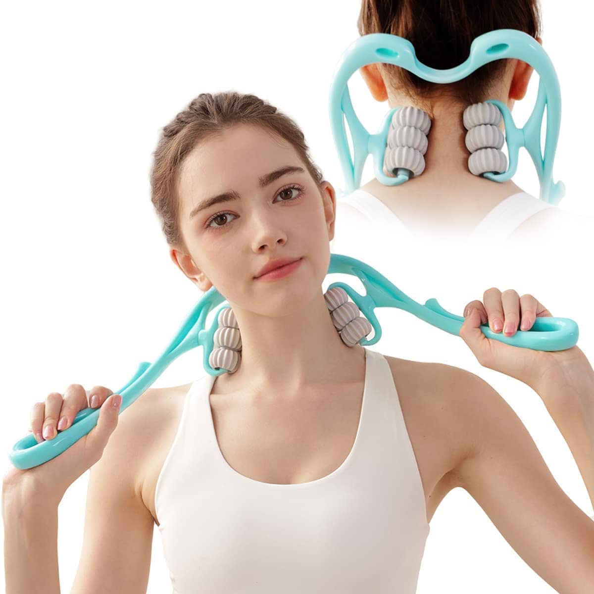 6 Wheel Dual Pressure Point Cervical Neck Massager 6 Wheel Dual Pressure Point Cervical Neck Massager Zaavio®