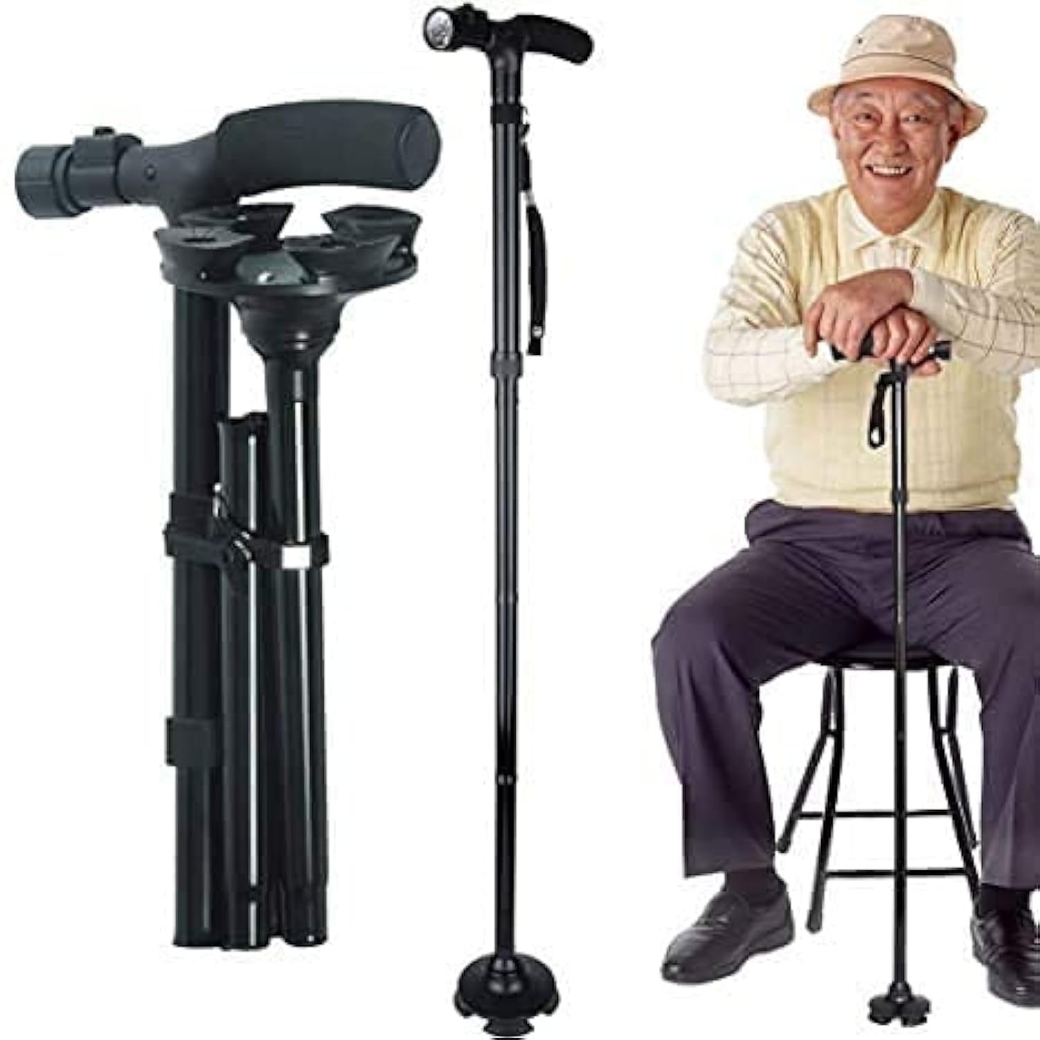 Trusty Cane Foldable Walking Stick