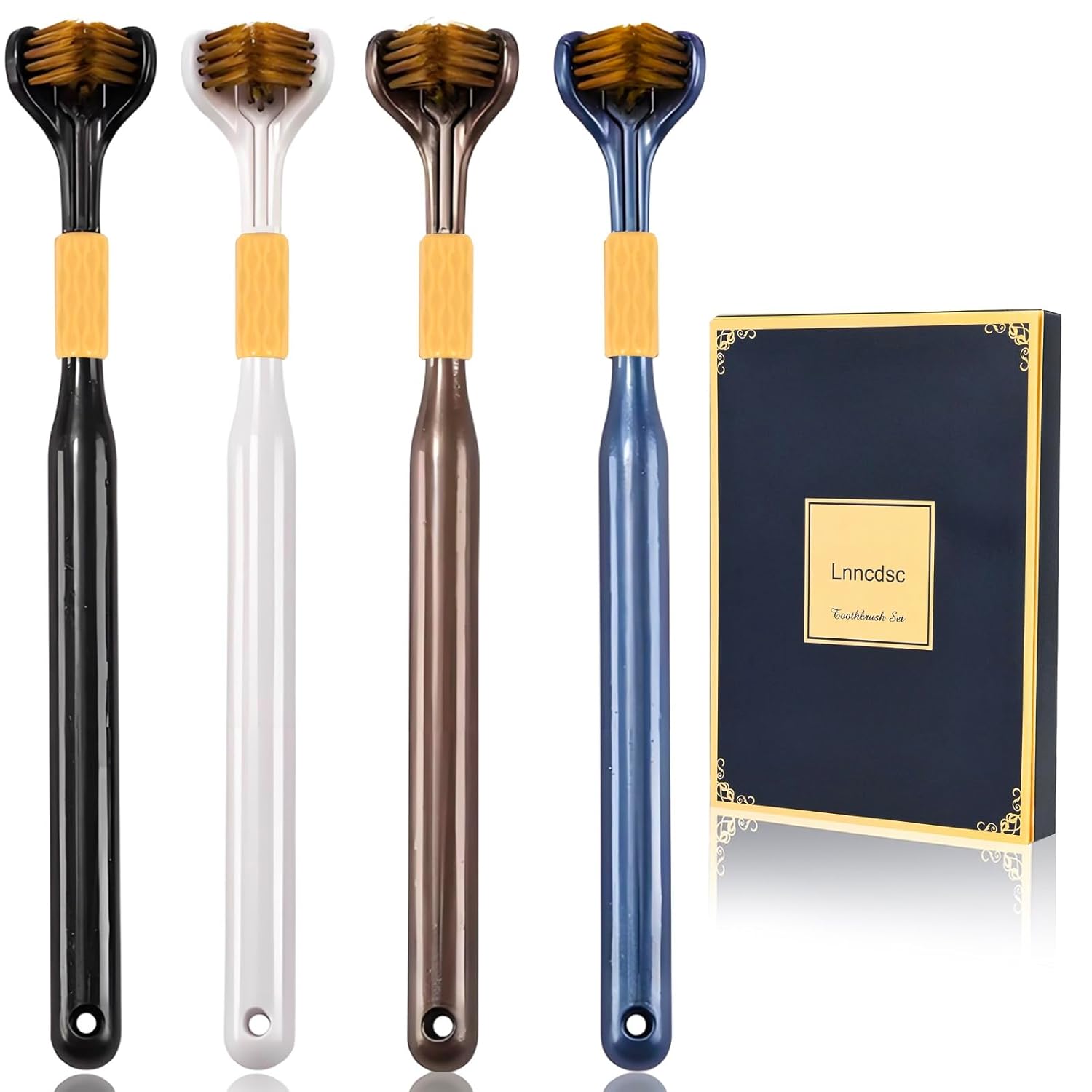 3 Sided Tooth Brush (Pack of 4)